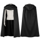 New medieval knight cloak cos Halloween party cosplay long velvet hooded cloak