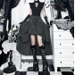 Dark series two-wear skirt 2025 new Gothic style personality street striped long skirt