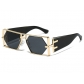 2025 new personality hollow sunglasses European and American hip-hop Internet celebrity ins fashion sunglasses
