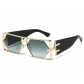 2025 new personality hollow sunglasses European and American hip-hop Internet celebrity ins fashion sunglasses