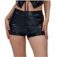 Bright leather stage performance costumes Sexy hot pants hot gold patent leather high waist shorts