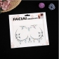 Rhinestone chest stickers carnival party environmentally friendly acrylic chest stickers body tattoo stickers European and American tattoo stickers