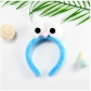 Big eyes headband cartoon headband plush big eyes cute selfie headband big eyes wash face hair sesame street headband