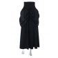 Dark Lolita high waist skirt 2025 new Gothic style fashion all-match long skirt for women