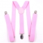 British black suspenders for men and women, 2.5cm wide, Y-shaped suspenders, elastic suspenders