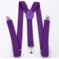 British black suspenders for men and women, 2.5cm wide, Y-shaped suspenders, elastic suspenders