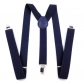 British black suspenders for men and women, 2.5cm wide, Y-shaped suspenders, elastic suspenders