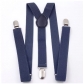 British black suspenders for men and women, 2.5cm wide, Y-shaped suspenders, elastic suspenders