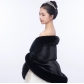 New shawl cape warm dress versatile sleeveless short coat thick cape dress outer wea