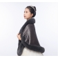 New shawl cape warm dress versatile sleeveless short coat thick cape dress outer wea