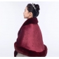 New shawl cape warm dress versatile sleeveless short coat thick cape dress outer wea