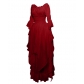 2025 Gorgeous Lace Trumpet Sleeve One-Shoulder Retro Gothic Dress Cosplay Prom Princess Dress