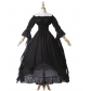 2025 Gorgeous Lace Trumpet Sleeve One-Shoulder Retro Gothic Dress Cosplay Prom Princess Dress