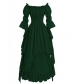 2025 Gorgeous Lace Trumpet Sleeve One-Shoulder Retro Gothic Dress Cosplay Prom Princess Dress