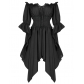 2025 Halloween costume medieval Victorian Renaissance court style retro irregular dress for women
