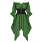 2025 Halloween costume medieval Victorian Renaissance court style retro irregular dress for women