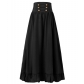 2025 European and American medieval retro Gothic lace waist lace big swing skirt all-match plus size women's skirt