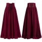 2025 European and American medieval retro Gothic lace waist lace big swing skirt all-match plus size women's skirt