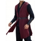 Medieval Renaissance Hooded Cloak Viking Knight Sleeveless Top Halloween Stage Performance Costume