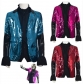 Ghosts band cosplay costume, Western-style Halloween party outfit, sequined stage performance clothing