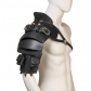 New medieval multi-layer leather one-shoulder Viking Renaissance cosplay leather armor shoulder armor prop waistcoat