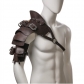 New medieval multi-layer leather one-shoulder Viking Renaissance cosplay leather armor shoulder armor prop waistcoat