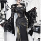 Dark series trumpet sleeve lace cardigan 2025 new gothic lace sexy hot girl all-match top
