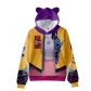 New Korean girl group K-POP Demon Hunter girl group cos clothing Rumi cosplay sweater jacket clothing (children)