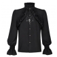 European and American dark gothic wood ear long-sleeved shirt cross accessories cosplay stage performance costumes