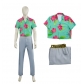 Demon Hunter Girls Group K-POPcos Clothes Shaka Demon Boys Group Green Shirt Suit Anime Character Stage Costume