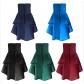 Hot sale Steampunk Renaissance Pirate Irregular Ruffle Lace-up Skirt