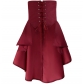 Hot sale Steampunk Renaissance Pirate Irregular Ruffle Lace-up Skirt
