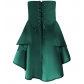 Hot sale Steampunk Renaissance Pirate Irregular Ruffle Lace-up Skirt