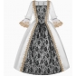 New European and American retro medieval Renaissance Victorian court dress for stage performance