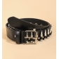 American retro heavy-duty belt accessories for women, waist-cinching decorative jeans belt with metal rivets
