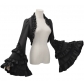 2026 New Arrival: Lolita Gothic Style Dark Slimming Halloween Outfit - Ruffled Long-Sleeved Top and Shawl