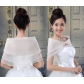 European and American style bridal shawl, wedding dress, cheongsam, cape, three-layered seersucker, rolled hem, bow button, wedding dress, small shawl