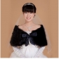 Bridal shawl, wedding dress cape, women's autumn and winter plush cape, bow vest, wedding dress cape, cheongsam, ribbon shawl