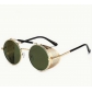 New European and American trendy sunglasses with UV protection and retro round frames