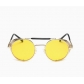 New European and American trendy sunglasses with UV protection and retro round frames