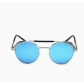 New European and American trendy sunglasses with UV protection and retro round frames