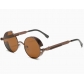 Hot-selling steampunk metal sunglasses, retro metal frame sunglasses, round thick frame, spring temples.