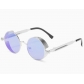 Hot-selling steampunk metal sunglasses, retro metal frame sunglasses, round thick frame, spring temples.