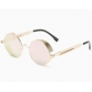 Hot-selling steampunk metal sunglasses, retro metal frame sunglasses, round thick frame, spring temples.