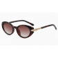Snakehead cat-eye sunglasses for women, high-end 2026 new European and American fashion brand oval frame retro men's sunglasses