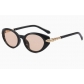 Snakehead cat-eye sunglasses for women, high-end 2026 new European and American fashion brand oval frame retro men's sunglasses