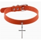Hip-hop punk exquisite cross choker collar chain retro cross pendant necklace leather choker
