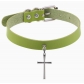 Hip-hop punk exquisite cross choker collar chain retro cross pendant necklace leather choker