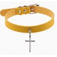 Hip-hop punk exquisite cross choker collar chain retro cross pendant necklace leather choker
