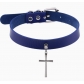 Hip-hop punk exquisite cross choker collar chain retro cross pendant necklace leather choker